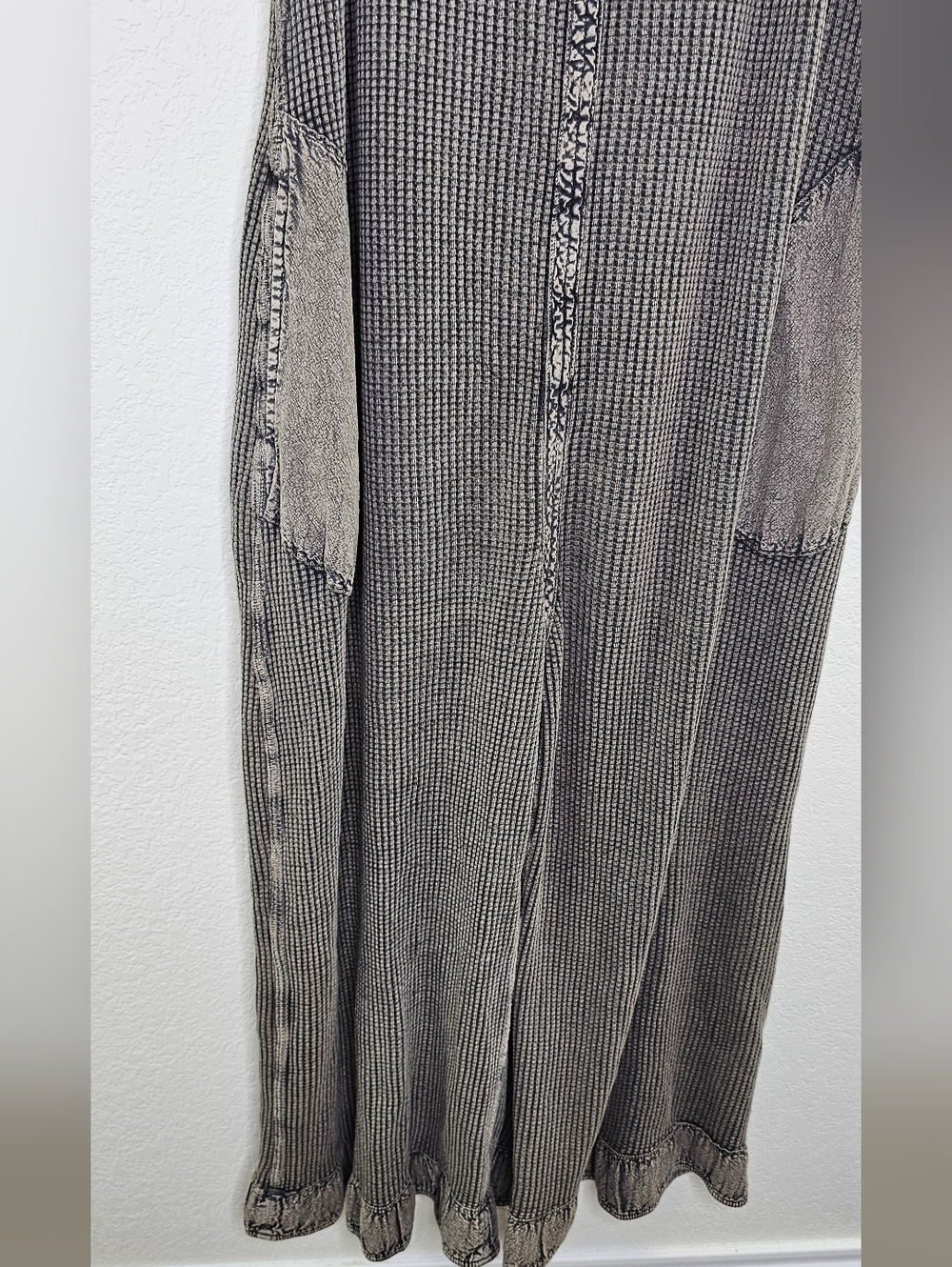 Free People Waffle Knit Jumpsuit Romper XL - Picture 3 of 10